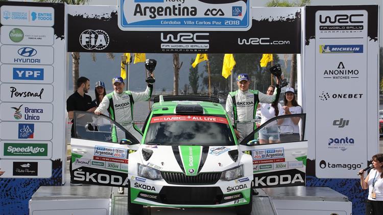 Νίκη για τη SKODA Fabia R5 στη WRC 2 του Ράλλυ Αργεντινής 