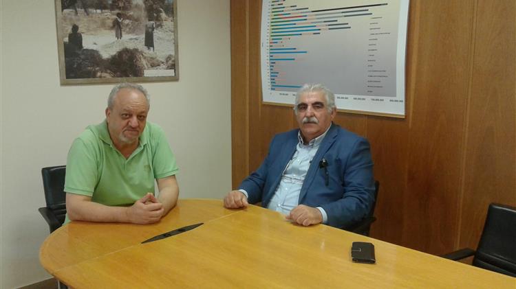 «Συνάντηση Νίκου Παπαδόπουλου με τον αντιπρόεδρο του ΕΛΓΑ Θ. Ζαννιά»