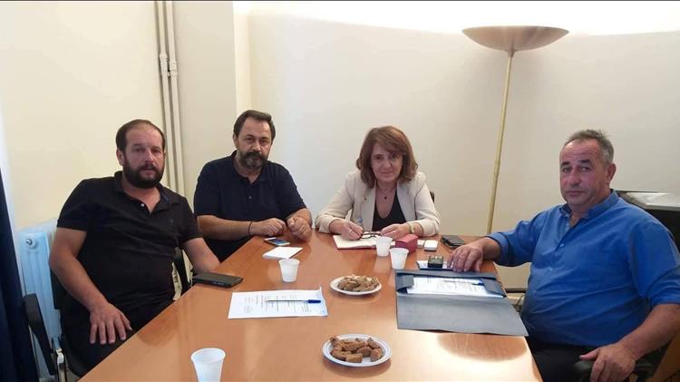 Σύσκεψη της Ολ. Τελιγιορίδου με εκπροσώπους του Κτηνοτροφικού Συλλόγου Ρεθύμνου και του Γεωργικού Συνεταιρισμού Ρεθύμνου