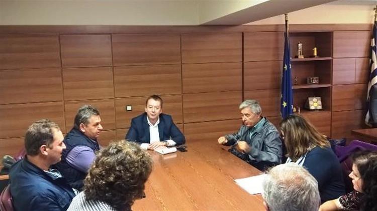 Συνάντηση του Β. Κόκκαλη  με τη Δ.Ε. του Αγροτικού Συνεταιρισμού «Πυργετού»