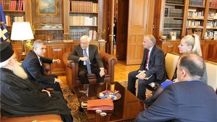 Ο Πρόεδρος της Δημοκρατίας Προκόπης Παυλόπουλος τον Απρίλιο στη Νέα Αγχίαλο