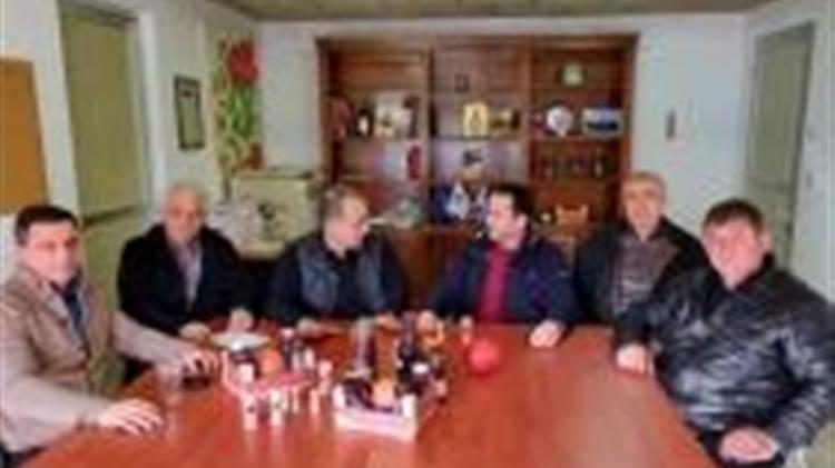 Επίσκεψη του  Κ. Μητρόπουλου στην Ομάδα Παραγωγών «ΑΛΦΕΙΟΣ-ΡΟΔΙ»