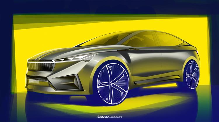 VISION iV: πρώτα σκίτσα του ηλεκτρικού concept της SKODA  