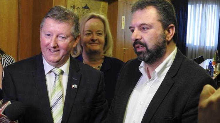 Κλιματική αλλαγή και ψηφιακή γεωργία στο επίκεντρο της συνάντησης  Στ. Αραχωβίτη, με τον Ιρλανδό ομόλογό του