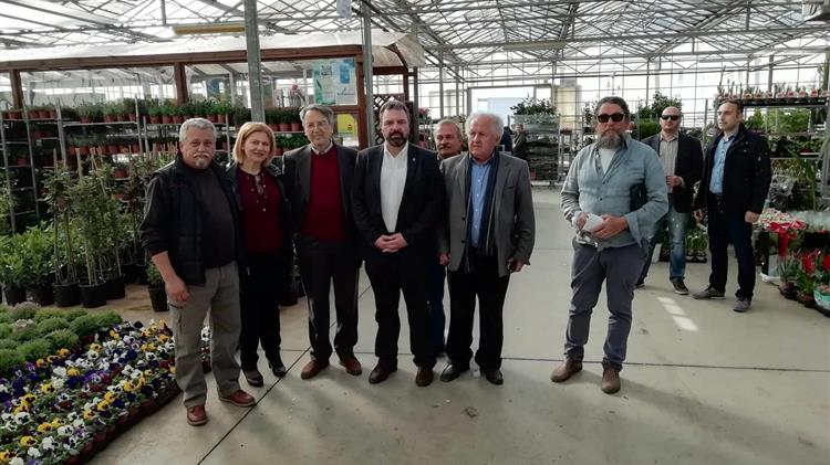 Επίσκεψη Σταύρου Αραχωβίτη στην Κεντρική Ανθαγορά Αθηνών