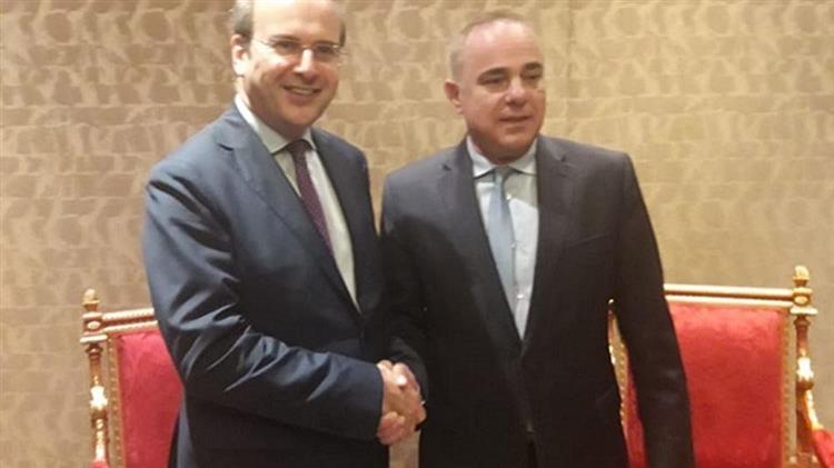 Συνάντηση Κ.Χατζηδάκη με τον υπουργό Υποδομών, Ενέργειας & Υδάτων του Ισραήλ  κ. Γιουβάλ Στάινιτς