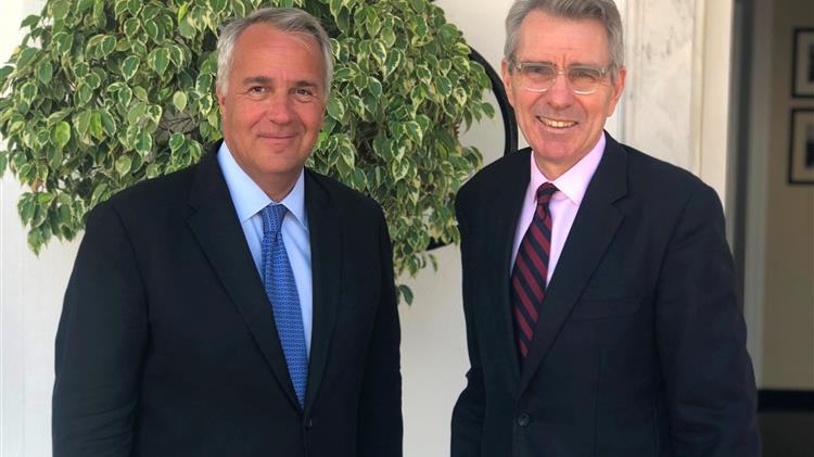 Συνάντηση Μ. Βορίδη με τον Αμερικανό Πρέσβη Τζ. Ρ. Πάιατ