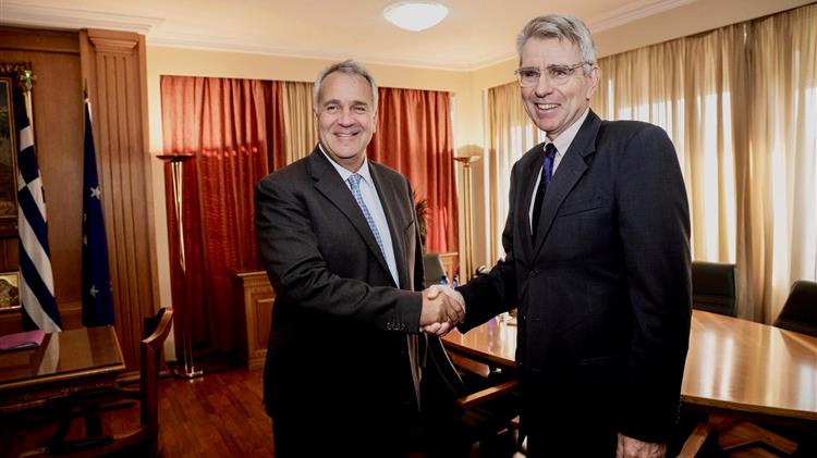 Συνάντηση του  Μ. Βορίδη με τον πρέσβη των ΗΠΑ στην Ελλάδα, Τζέφρι Πάιατ