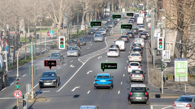 Τα Audi επικοινωνούν με τα φανάρια κυκλοφορίας στο Ντίσελντορφ