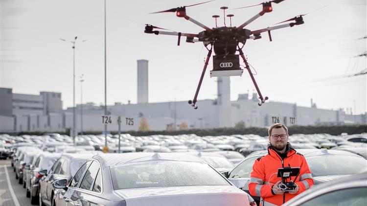 Πιλοτική χρήση drones στα logistics της Audi