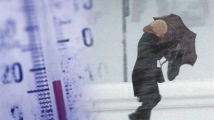 Σε κλοιό βαρυχειμωνιάς η χώρα: Πτώση έως 6 βαθμούς και θυελλώδεις άνεμοι