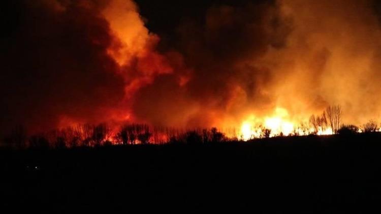 Μια τουλάχιστον... περίεργη χριστουγεννιάτικη πυρκαγιά στη Λίμνη Στυμφαλίας