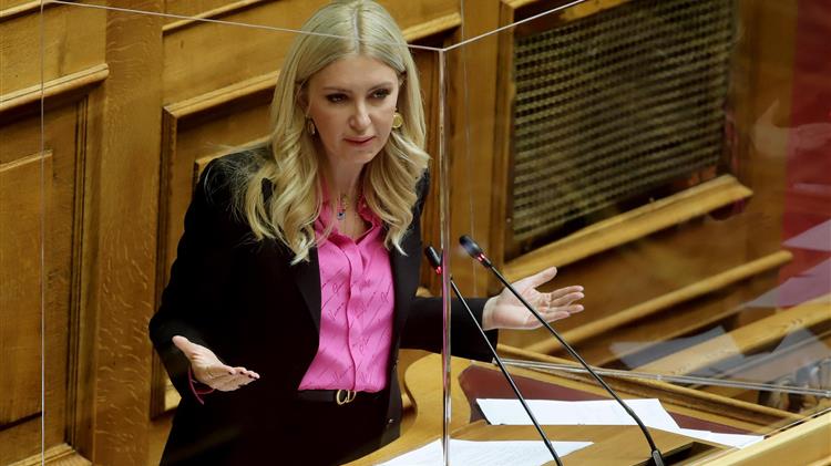Φωτεινή Αραμπατζή στη Βουλή για τη νοθεία στο μέλι