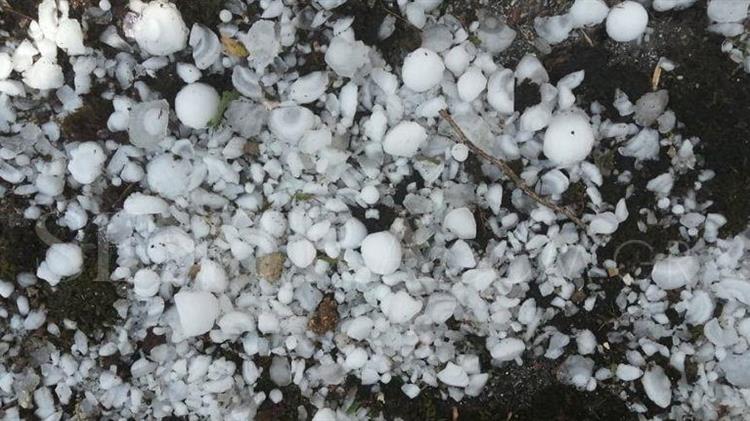 Κοζάνη: Χαλάζι στο Βελβεντό – Ζημιές στις καλλιέργειες