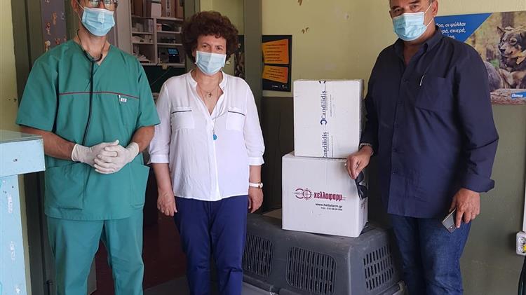 Δωρεά στον Δήμο Μεγαρέων για την περίθλαψη των ζώων θυμάτων της πυρκαγιάς στα Γεράνεια Όρη