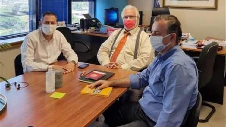 Οι αγροτικές υποδομές στο επίκεντρο της συνάντησης  Θ. Βασιλόπουλου - Δ. Παπαγιαννίδη