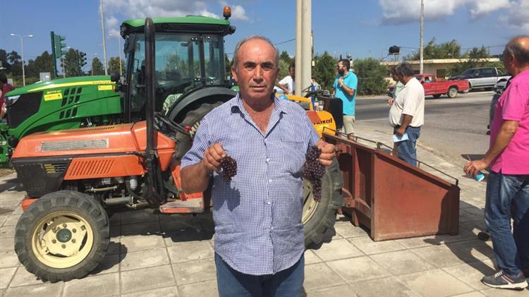 Κινητοποίηση αγροτών στον Πύργο για τη σταφίδα