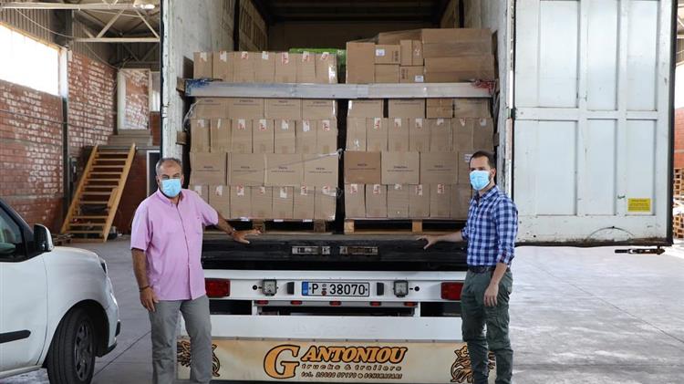 ΠΚΜ:17 τόνοι ζωοτροφών και ειδών πρώτης ανάγκης στους πυρόπληκτους της Ηλείας