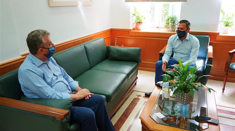 Συνάντηση Περιφερειάρχη Κρήτης με τον Αντιπεριφερειάρχη Αγροτικής Ανάπτυξης Δυτικής Ελλάδας