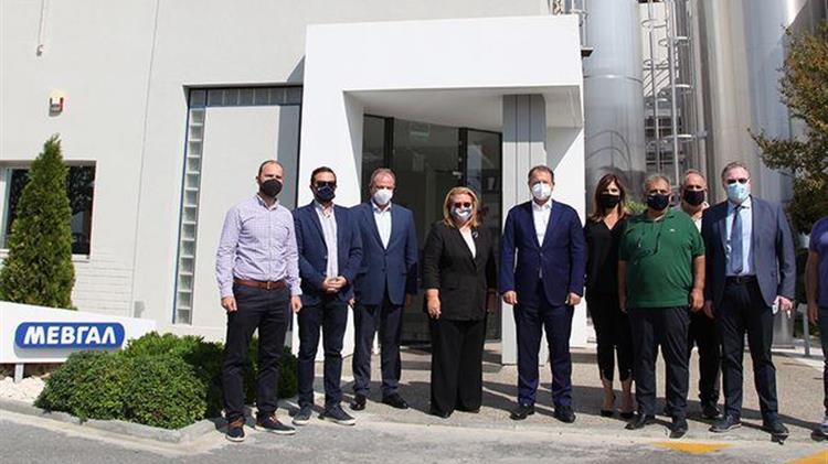 Στις εγκαταστάσεις της γαλακτοβιομηχανίας ΜΕΒΓΑΛ ο Γ. Στύλιος