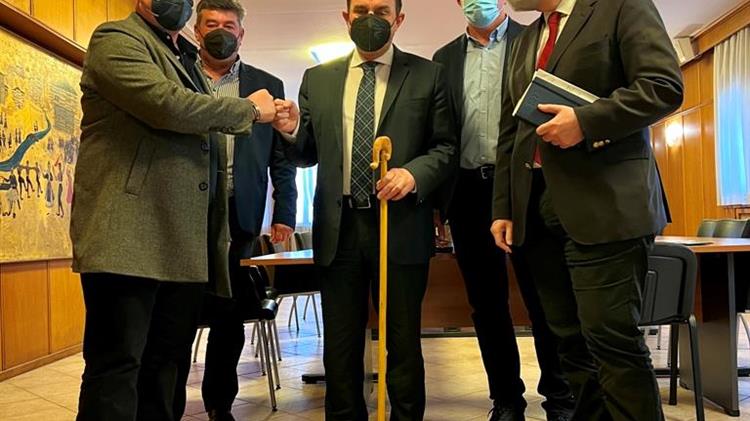 Με εκπροσώπους του ΤΟΕΒ Πηνειού συναντήθηκε ο Γιώργος Γεωργαντάς