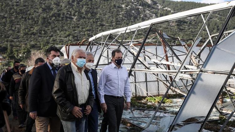 Επίσκεψη Λιβανού σε θερμοκηπιακές καλλιέργειες στον Μαραθώνα