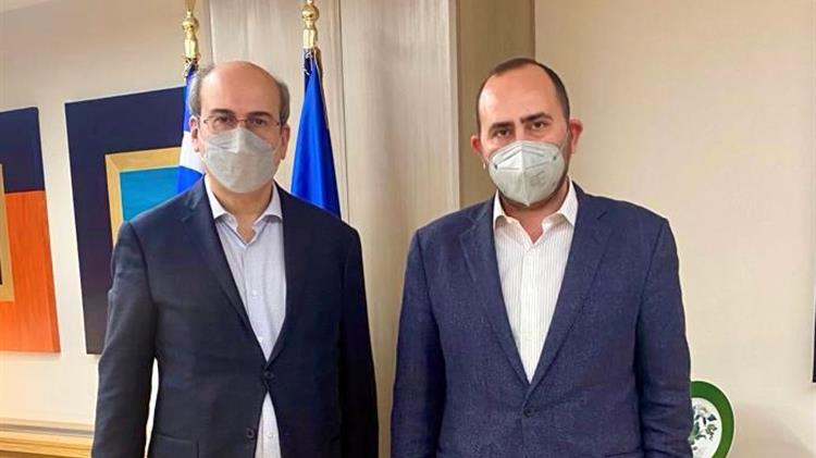 Συνάντηση Λάκη Βασιλειάδη με τον Κωστή Χατζηδάκη