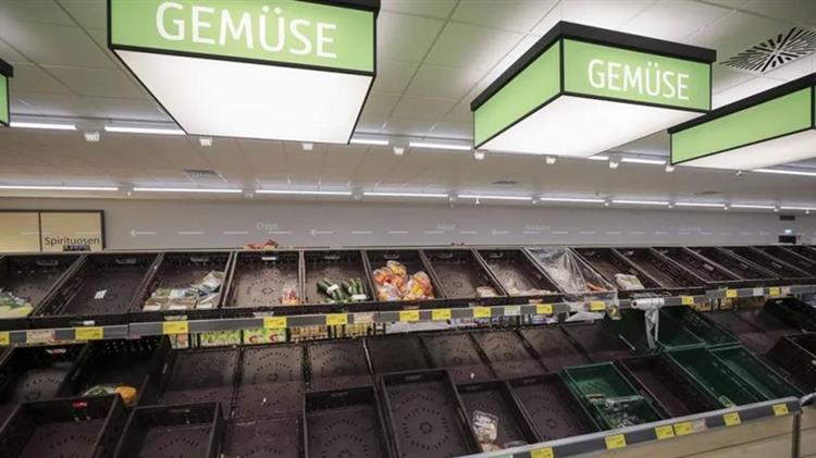 Γερμανία: Ελλείψεις σε βασικά προϊόντα προκαλούν αγορές πανικού στα σούπερ μάρκετ