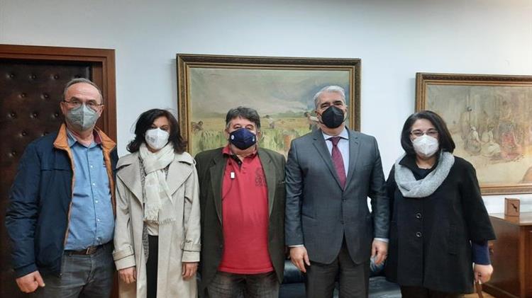 Συνάντηση του Κεδίκογλου με το προεδρείο της Πανελλήνιας Ένωσης Κτηνιάτρων Δημοσίων Υπαλλήλων