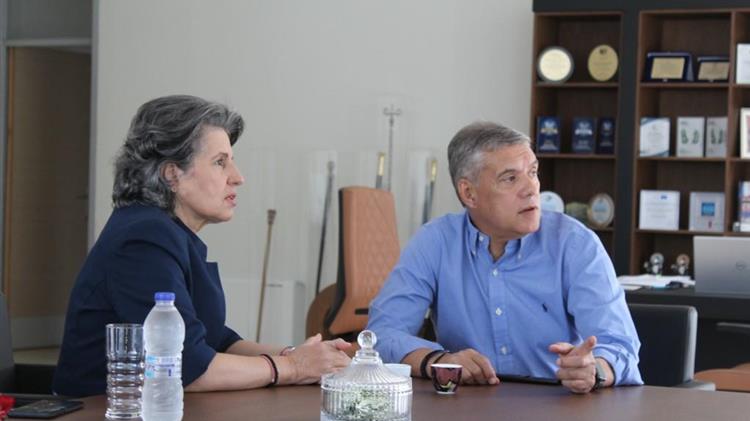 Συνάντηση Κ. Αγοραστού με τη Γενική Γραμματέα Αγροτικής Ανάπτυξης Χρ. Καλογήρου