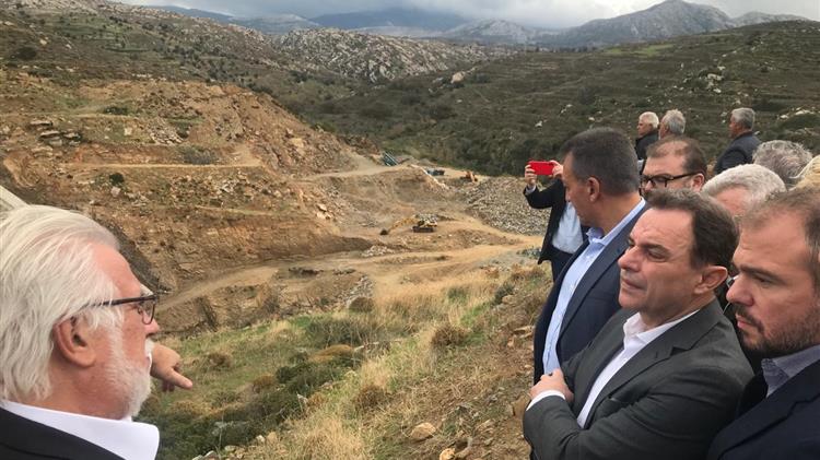 Επανεκκίνηση των εργασιών κατασκευής του φράγματος Τσικαλαριού στη Νάξο