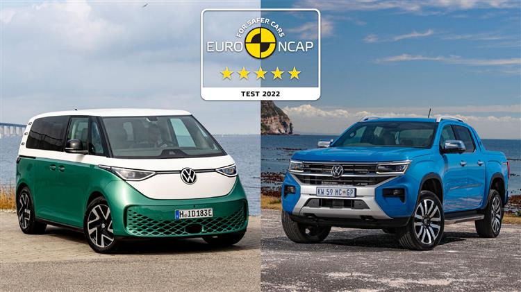 5 αστέρια στις δοκιμές πρόσκρουσης Euro NCAP για τα Volkswagen ID. Buzz και νέο Amarok