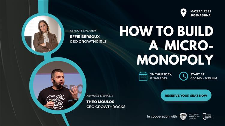 Χτίσε ένα Micro Monopoly με τακτικές Digital & Growth Hacking