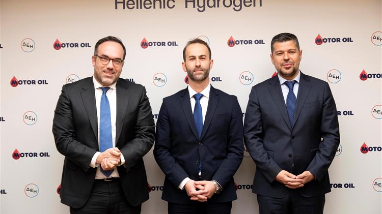 «Hellenic Hydrogen»: Επίσημη σύσταση της κοινοπρακτικής εταιρείας των Μotor Oil και ΔEH