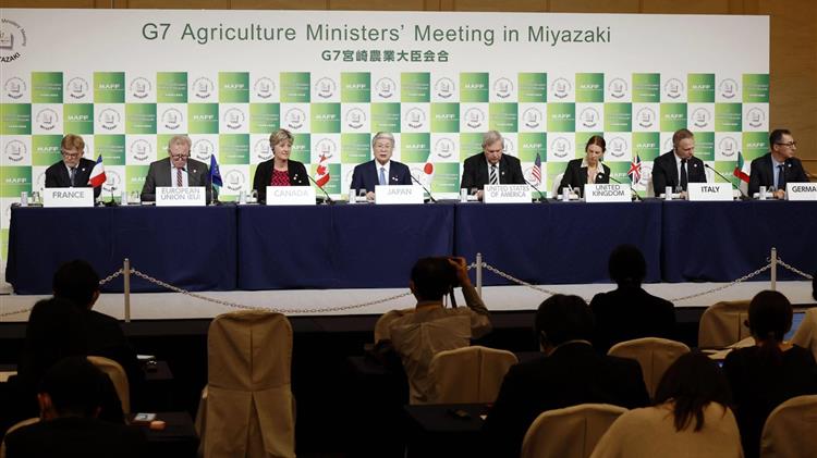 Οι υπουργοί γεωργίας της G7 καταδικάζουν τη Ρωσία για τις επιπτώσεις του πολέμου στην επισιτιστική ασφάλεια
