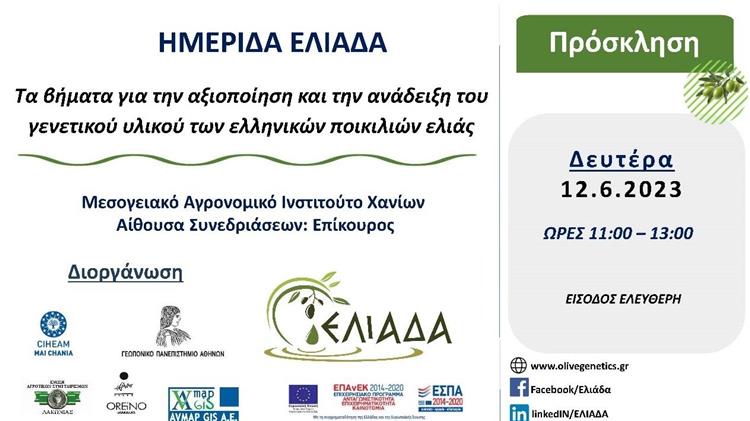 Τα βήματα για την αξιοποίηση και την ανάδειξη του γενετικού υλικού των ελληνικών ποικιλιών ελιάς