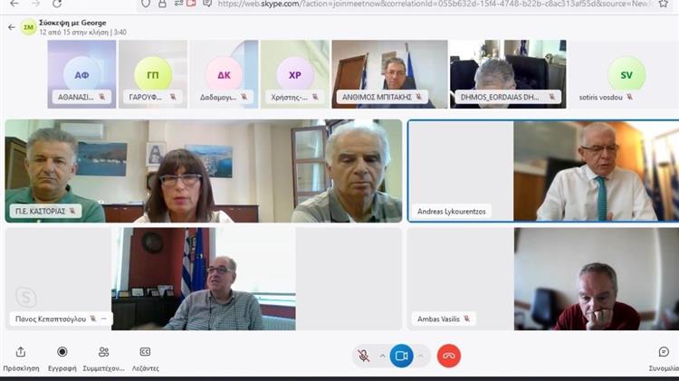 Τηλεδιάσκεψη με τον Πρόεδρο του ΕΛΓΑ για τις ζημίες στις καλλιέργειες