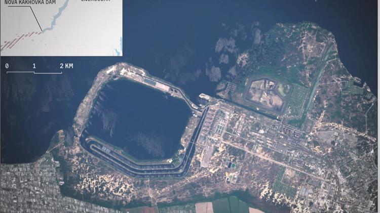 Greenpeace: Η σημαντική πτώση της στάθμης του νερού στην τεχνητή λίμνη Κάκοβκα θέτει σε κίνδυνο την ασφάλεια του πυρηνικού σταθμού της Ζαπορίζια