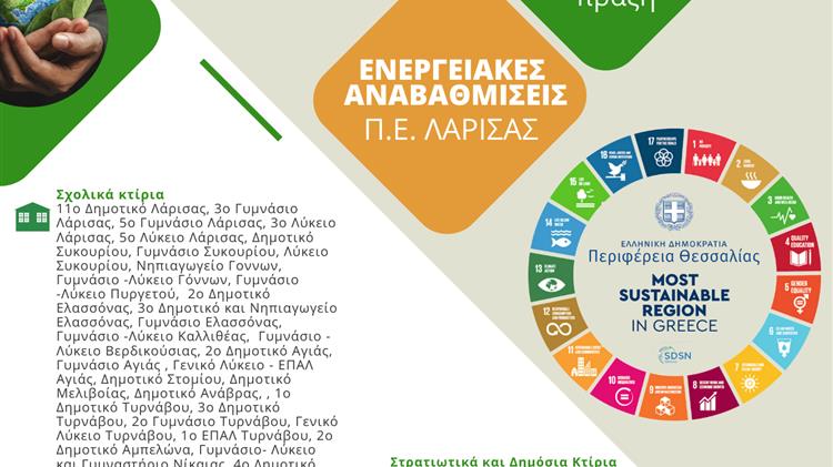 Θεσσαλία: Τα 100+1 δημόσια κτίρια που αλλάζουν το ενεργειακό αποτύπωμα