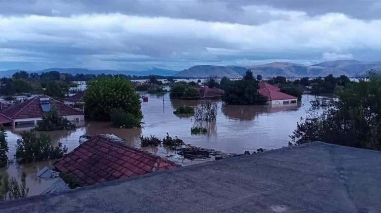 Κακοκαιρία Daniel: Χωράφια κάτω από το νερό – Πνίγηκαν ζώα