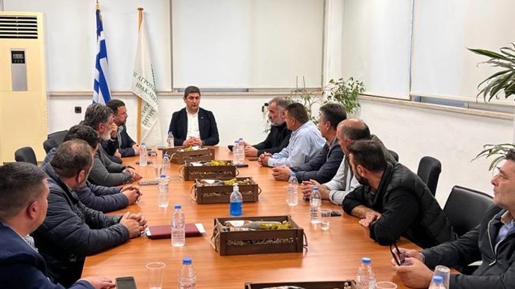 Συναντήσεις Αυγενάκη με το νέο ΔΣ της ΕΑΣ Ηρακλείου, εκπροσώπους ΤΟΕΒ Κρήτης και θερμοκηπιακών καλλιεργιών