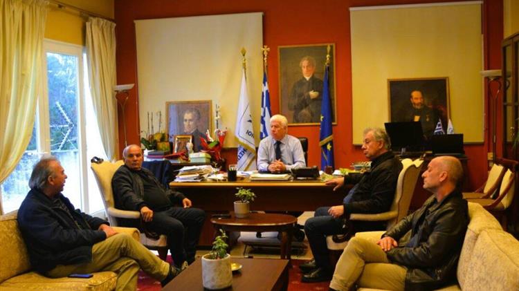 Συνάντηση Περιφερειάρχη Ιονίων Νήσων με εκπροσώπους της ελαιοπαραγωγής στην Κέρκυρα