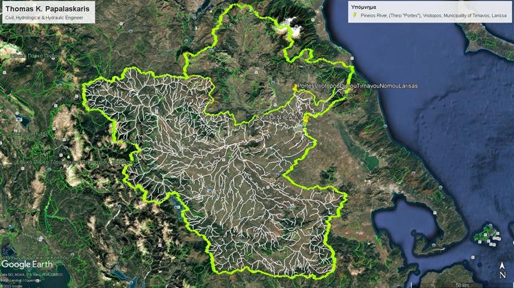 ""Πόρτες, Βρυότοπου, Τυρνάβου": Με 5,00 δισεκατομμύρια κυβικά νερού, περίπου, θα χτυπήσει ο Πηνειός το σπασμένο ανάχωμα"