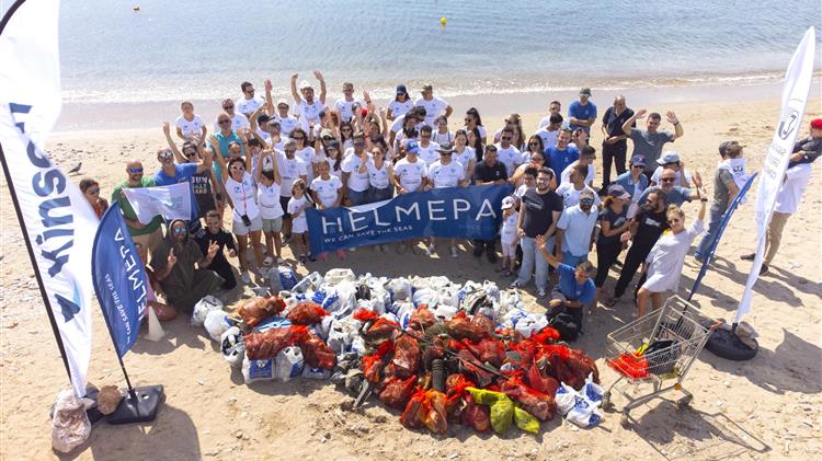 Όμιλος Επιχειρήσεων Σαρακάκη-Kinsen: Απομάκρυνση 2.800 Αποτσίγαρων & 400 Κιλών Απορριμμάτων σε 2 ώρες