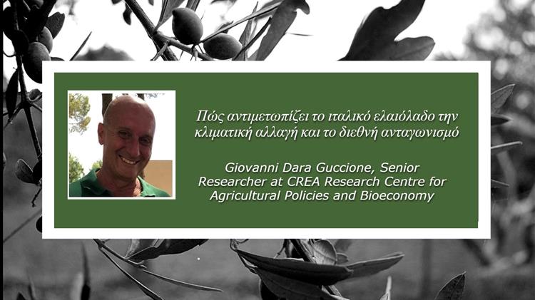 Giovanni Dara Guccione στο Agrocapital: Πώς αντιμετωπίζει το ιταλικό ελαιόλαδο την κλιματική αλλαγή και το διεθνή ανταγωνισμό