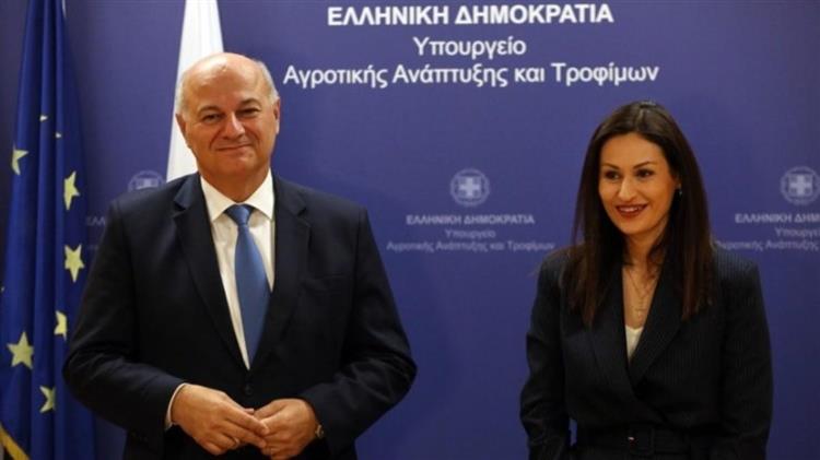 Τσιάρας - Παναγιώτου: Κοινή δράση για την ενίσχυση του πρωτογενούς τομέα σε Ελλάδα και Κύπρο