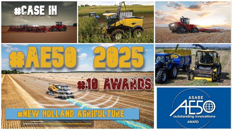 10 βραβεία για Case IH και New Holland: Η τεχνολογία που αλλάζει τη γεωργία