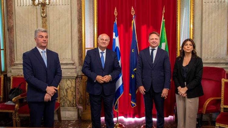 Συνάντηση του Τσιάρα με τον Ιταλό ομόλογό του Francesco Lollobrigida