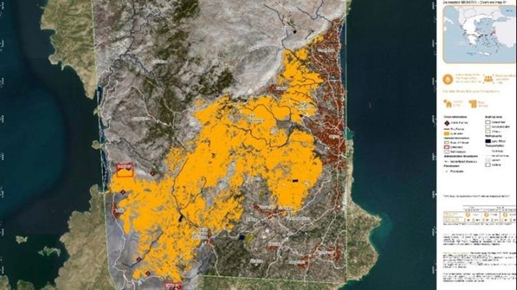 Στα 40.918 στρέμματα εκτιμάται η πληγείσα έκταση από την πυρκαγιά στη Χίο