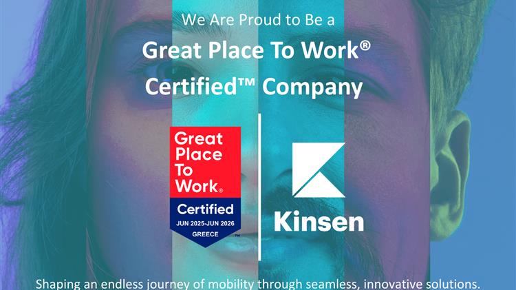 Kinsen Hellas: Απέκτησε την πιστοποίηση Great Place to Work-Certified™